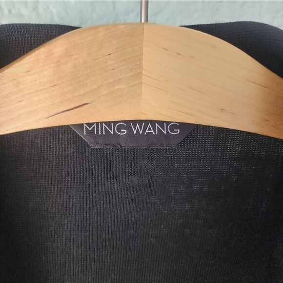 Ming Wang horn hook shoulder pads blazer cardigan - Picture 4 of 16